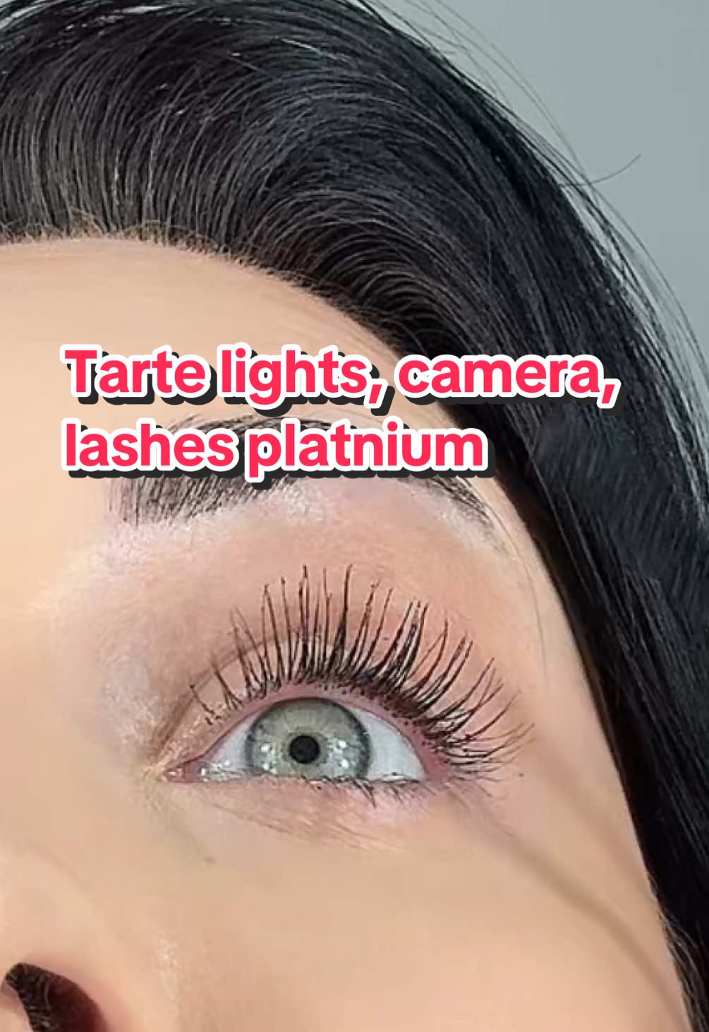 tarte lights, camera, lashes platinum eyelash serum mascara @tarte cosmetics #tartecosmetics #tarte #eyelashserum #trippinwithtarte #tiktokshopnewarrivals #newbeauty 