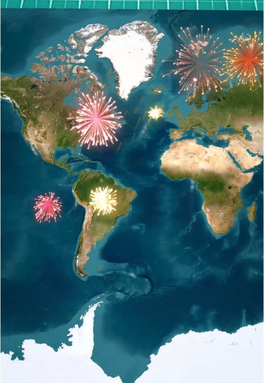 Vous êtes-vous déjà demandé quel pays célèbre le Nouvel An en premier ? #geo #apprendresurtiktok #géographie #etatsunis #newyear #kiribati #usa🇺🇸 #france 