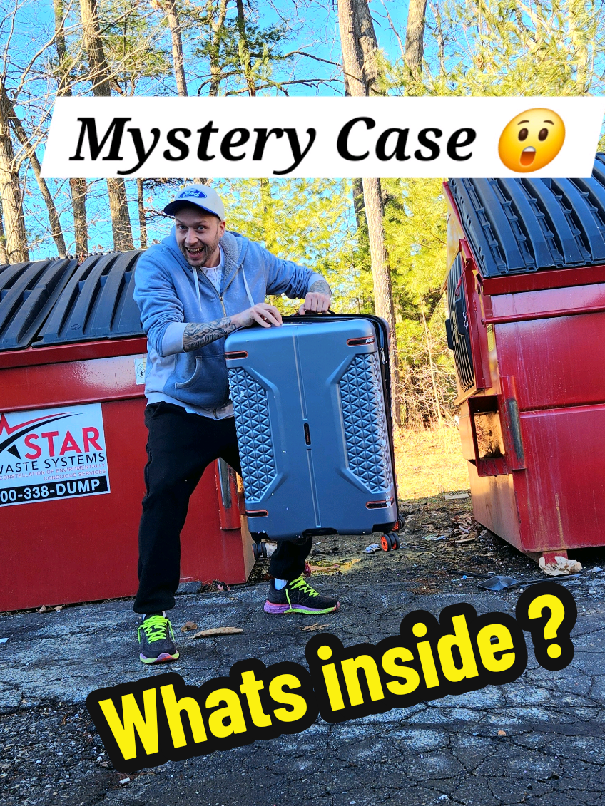 I found 2 mystery suit cases in the trash. Over $200! What's inside? #dumpsterdiving #travel #mystery #money 