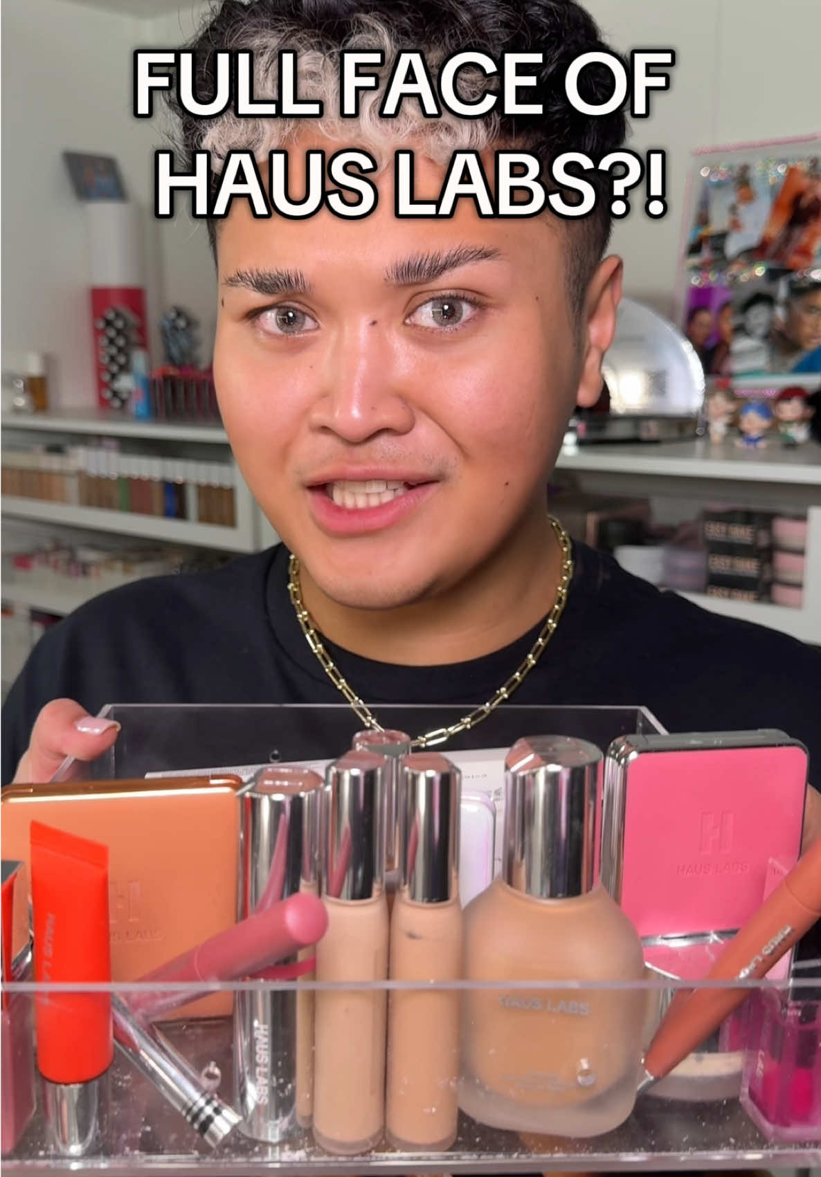 FULL FACE OF HAUS LABS?! 😱🤔 Lady Gaga’s makeup brand, is it worth the hype?! 🫢🧪 #beauty #makeup #viralmakeup #beautytips #makeuphacks #makeupchallenge 