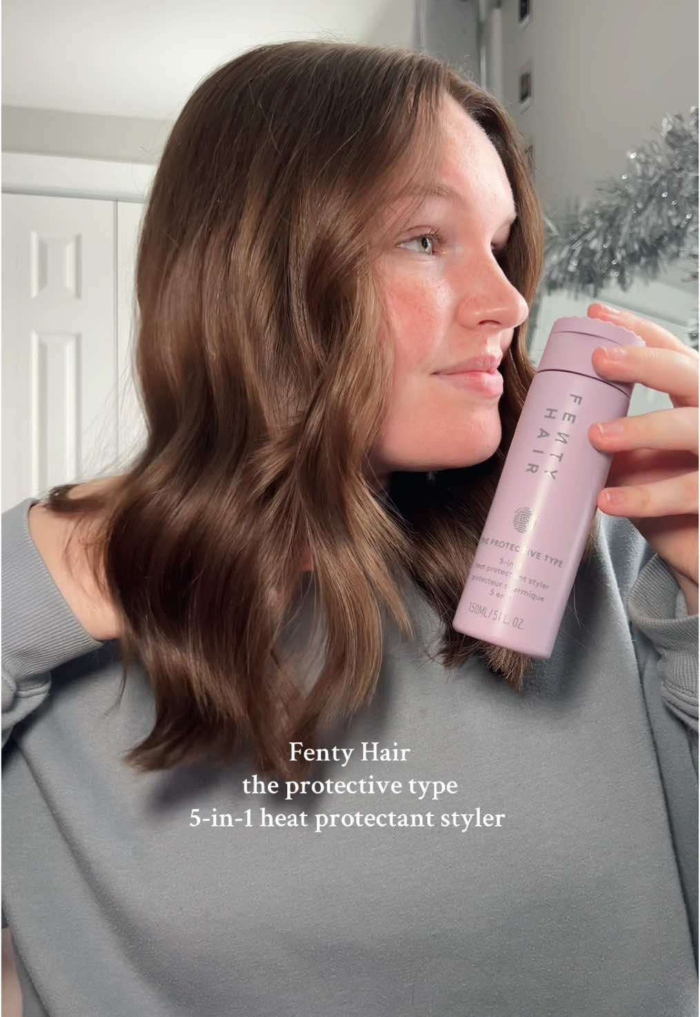 flawless results with @Fenty Hair #FentyHair #heatprotectant #stylingcream #gifted #FentyHairPartner #haircare #haircareroutine 