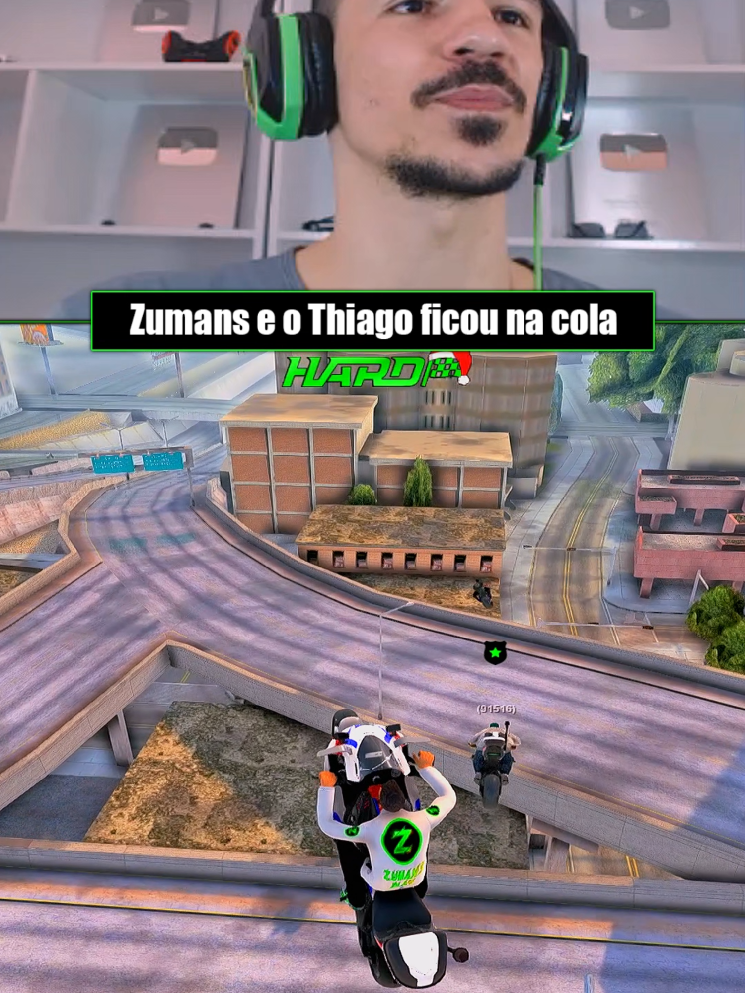 Zumans e o thiago ficou na cola na fuga no gta #forupage #gta #game #fyp