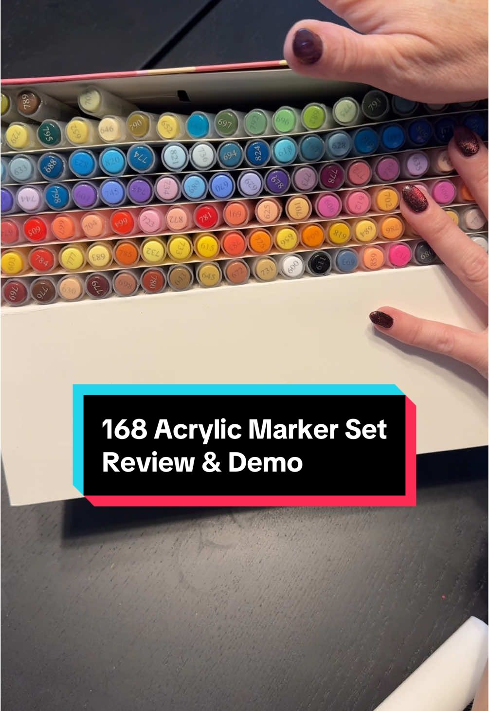 Replying to @Glenda Rojas this has got to be one of the best acrylic marker sets on TikTok shop. If you love, acrylic markers, the fact that they don’t bleed through paper, the fact that they are buttery smooth when you color with them, this is the set for you. This is 168 acrylic markers, and they are amazing quality and an affordable price. #AcrylicPainting #AcrylicMarkers #AcrylicMarker #AcrylicMarkerSet #BrushTipMarker #Markers #MarkerSet #Marker #Coloring #Color #ColoringTutorial #ColorTherapy #BestAcrylicMarkers #ColorTok #TikTokShopHolidayHaul #TikTokShopMustHaves #SavingsSquad #HolidayGiftGuide #HolidayGiftIdeas #TikTokShop #TikTokShopping #TikTokShopFinds #TikTokShopReviews #TikTokShopSale #TTSLevelUp #TikTokShopNewArrivals #TikTokShopBlackFriday #TikTokShopCyberMonday #SpotlightFinds #BlackFridayEarlyDeals #BlackFridayDeals #BlackFriday #TTSDelightNow #GiftGuide #TTSTakeover #BrandSelect #TikTokShopCreatorPicks #MadeMyYear #TikTokHolidayHaul #TikTokShopPicks #TopTierDecember #WinterFinds #BeautyFinds #TikTokShopLastChance #TikTokShopNewYearNewAura #TikTokShopLastChance 