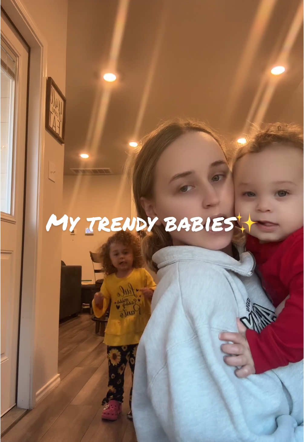 She was singing the ABC's at the end LMFAO🫣 #MomsofTikTok #trendy #girlmom #toddlersoftiktok #boymom 