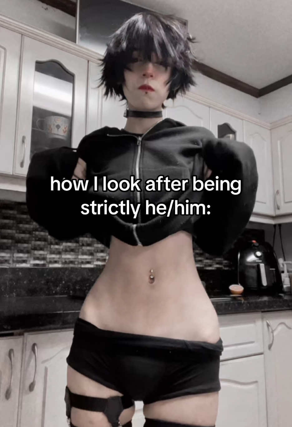 me after fighting with someone about my pronouns #femboy #femenineguy #cosplay #meme #humor 