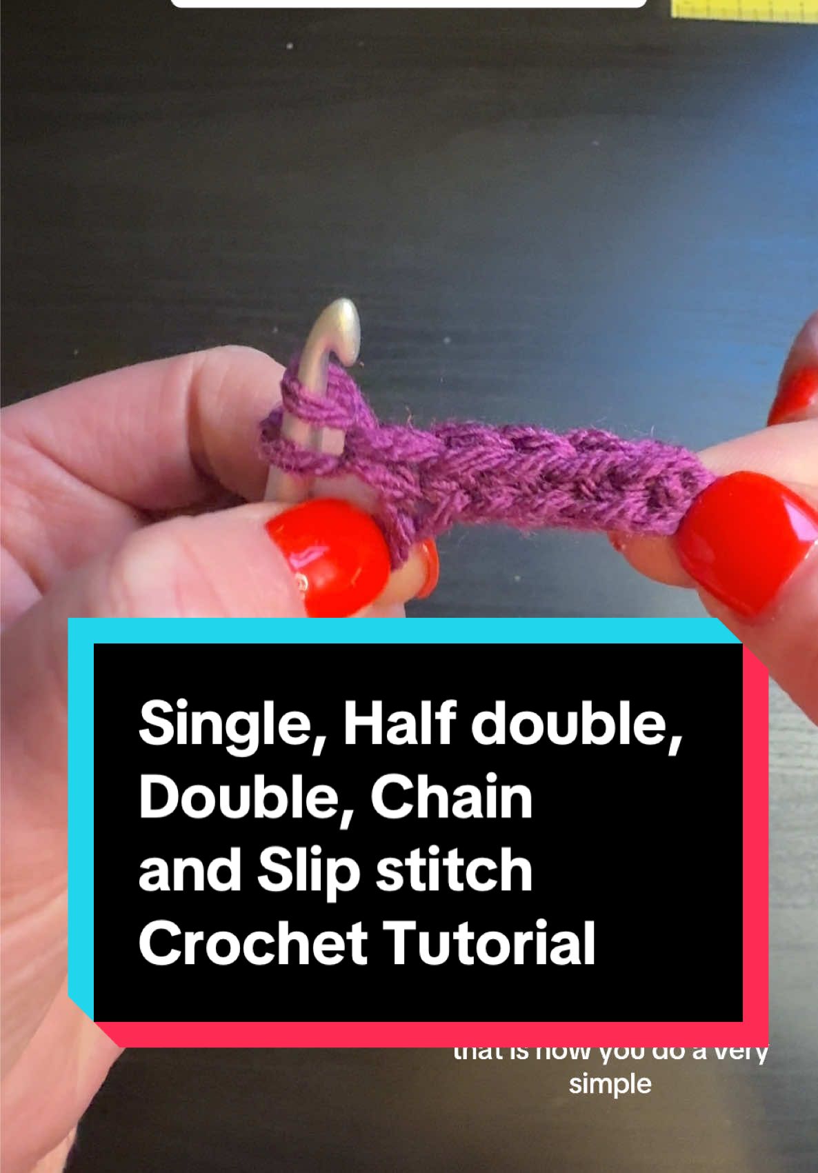 Let’s do a refresher of the 5 basic crochet stitches with tutorial #creatorsearchinsights #crochet #yarntok #crochetersoftiktok #crochettiktok #crochettips #crochettutorial #singlecrochet #halfdoublecrochet #doublecrochet #chaincrochet #slipstitchcrochet #crochetbasics 