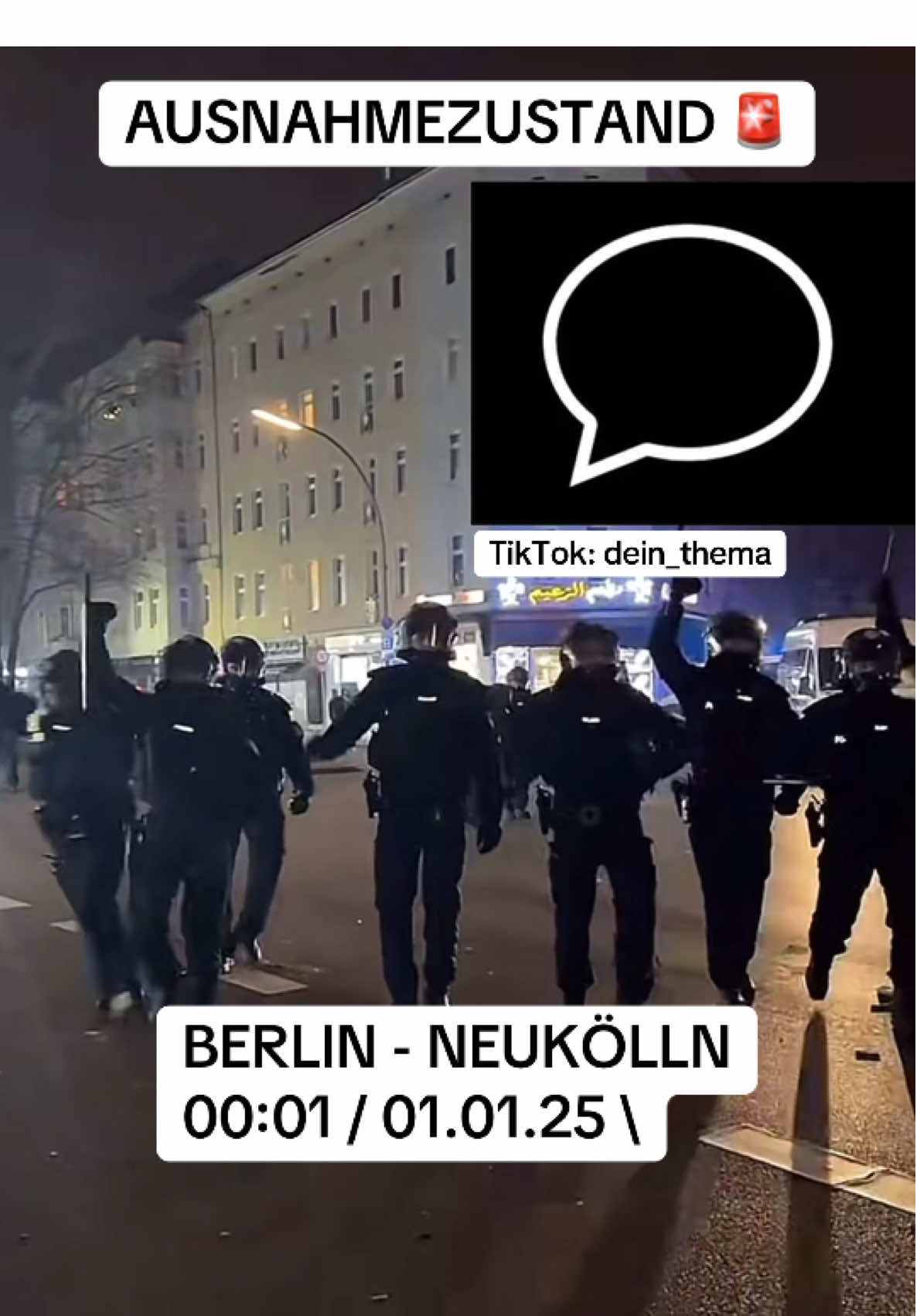 Ausnahmezustand 🚨 Berlin - Neukölln \ 00:01 / 01.01.25 \ #berlin #deutschland #germany #fürdich #foruyou #for #tik_tok #tiktoknews #news #nachrichten #storytime #viral_video #4upage #videoviral #pov #2025 