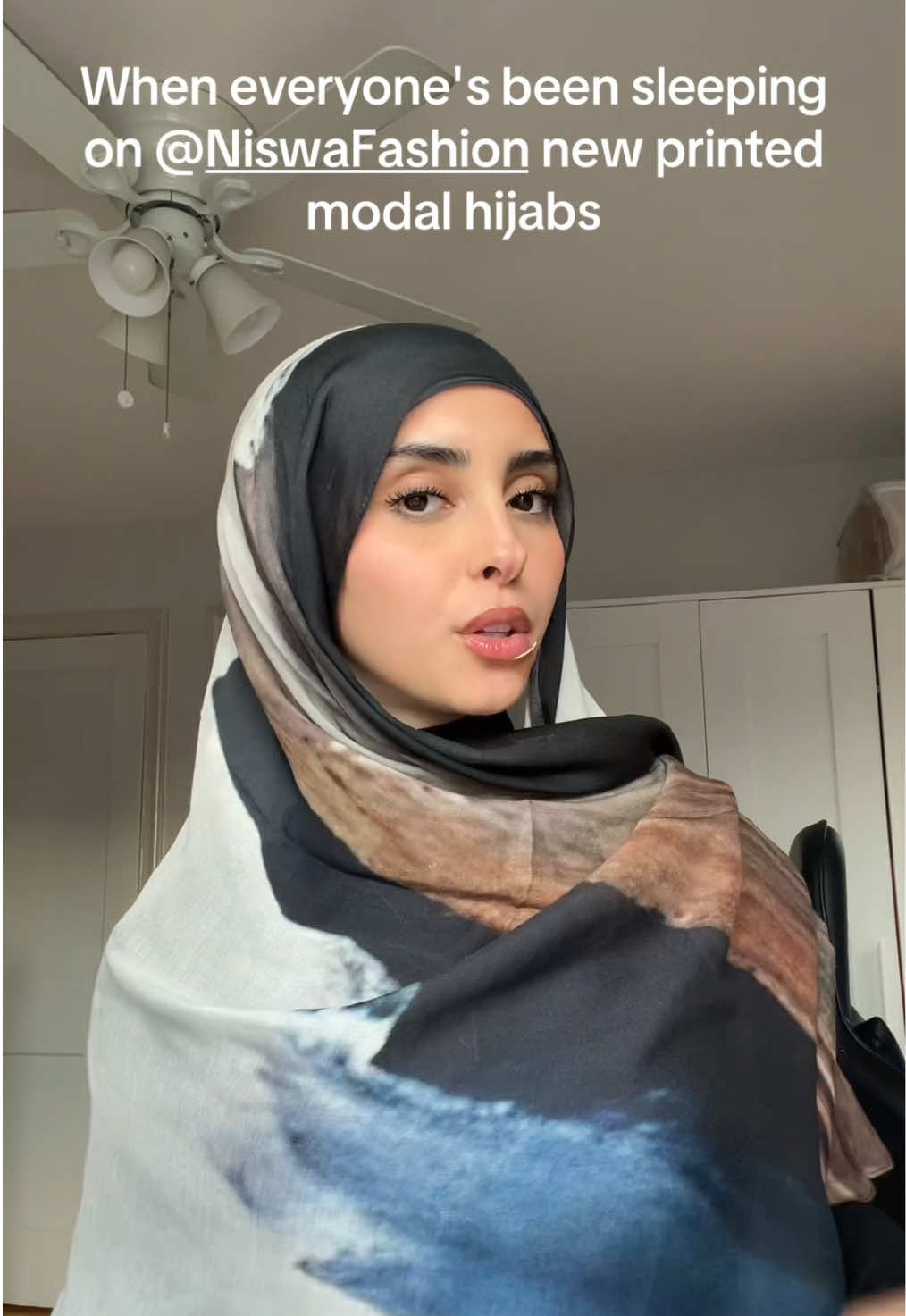 You girls are missing out on @Niswa Fashion  printed modal hijabs 😴  . Hijab: DESERT HORIZON . Use Code: HAJARRAMADAN . #niswafashion #hijab #hijabi #arab #ArabTikTok 