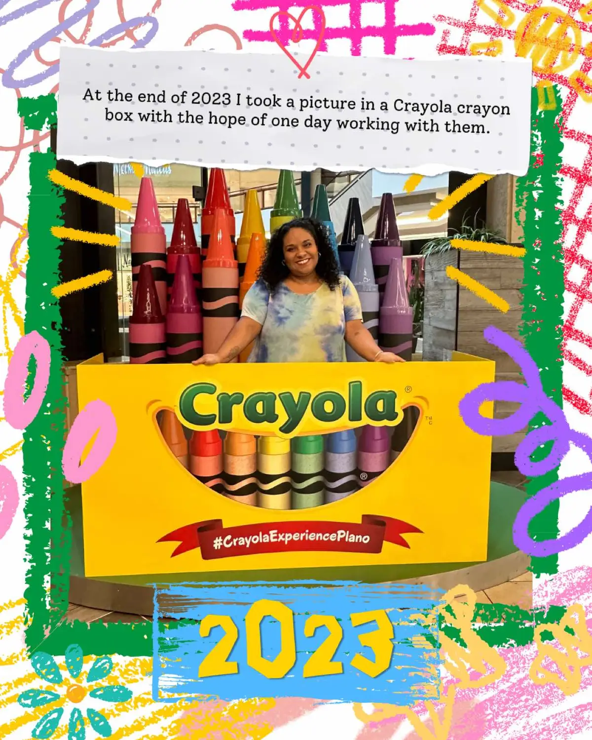 A year ago, I took a picture in a Crayola crayon box with a dream in my heart—hoping that one day I’d get the chance to collaborate with them. Fast forward, and not only did that dream come true, but I’ve worked on several amazing projects with @crayola! ✨ It’s still surreal. This journey is proof that no dream is too big if you keep believing in it. I’m beyond grateful to Crayola for helping me turn that hope into something beyond my wildest expectations. Keep creating, stay motivated, and always keep dreaming 💛🖍️ #DreamsDoComeTrue #CreativeJourney #GoalGetters  #BelieveInYourself #VisionBoard