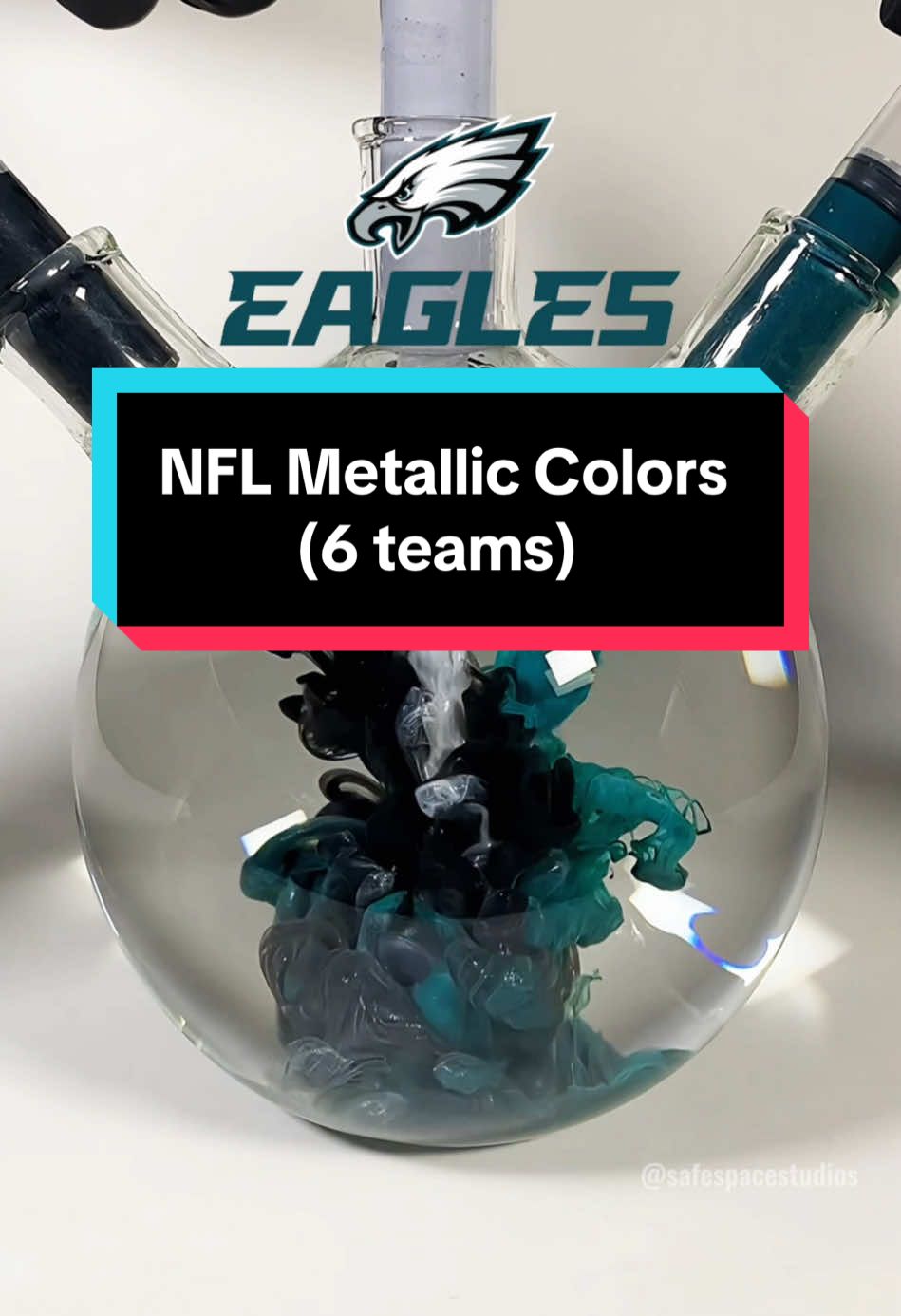 (Metallic Verison) Mixing 6 NFL team’s colors to create a new color 🏈🎨 Which teams should we do next?🔥 #fyp #nfl #nflfootball #satisfying #colormixing #paintmixing #colors #nflteams 