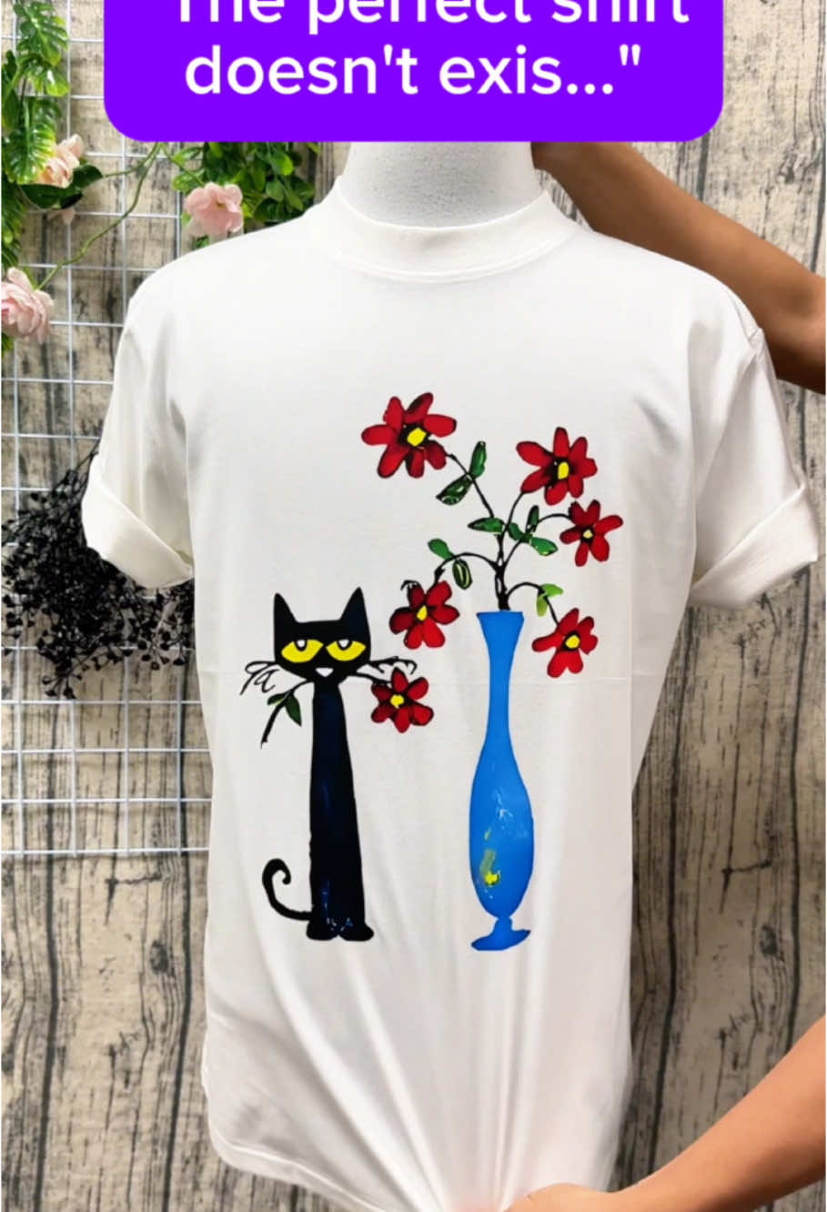 Pete the Cat Flower Shirt