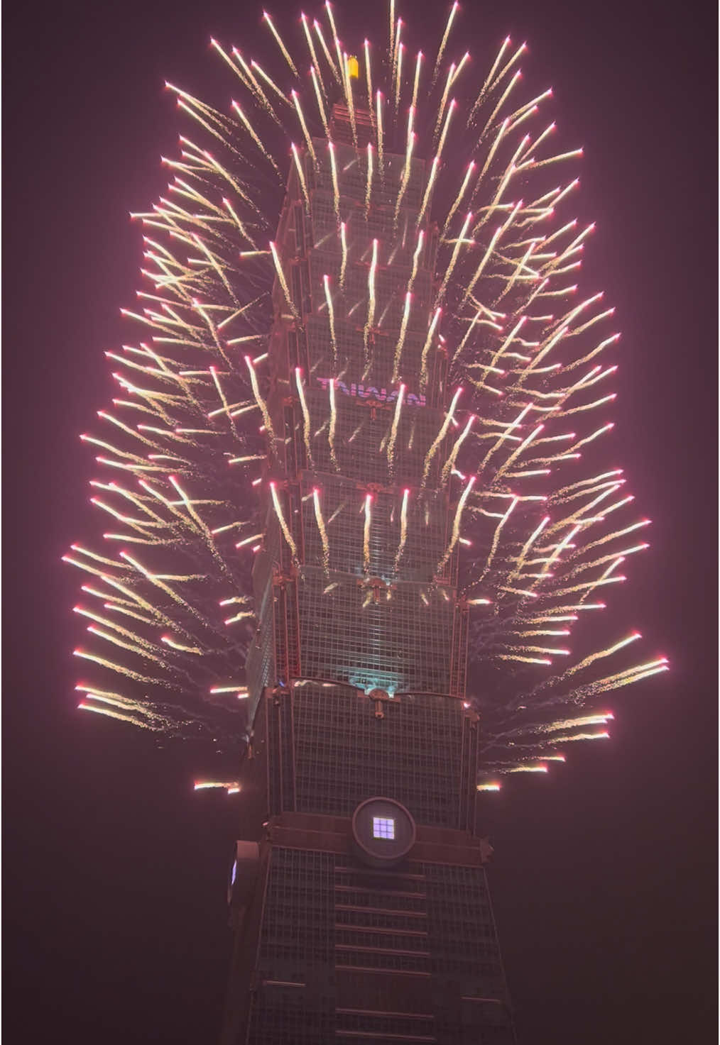 Taipei 101 fireworks 🧨                             #newyear #2025