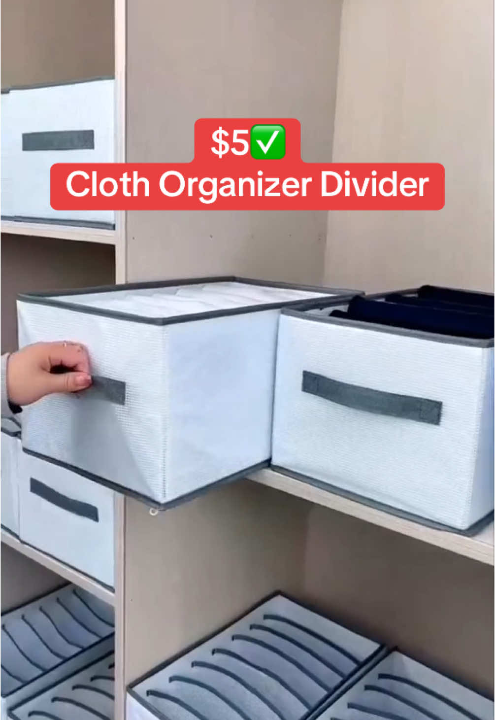 $5✅ Cloth Organizer Divider