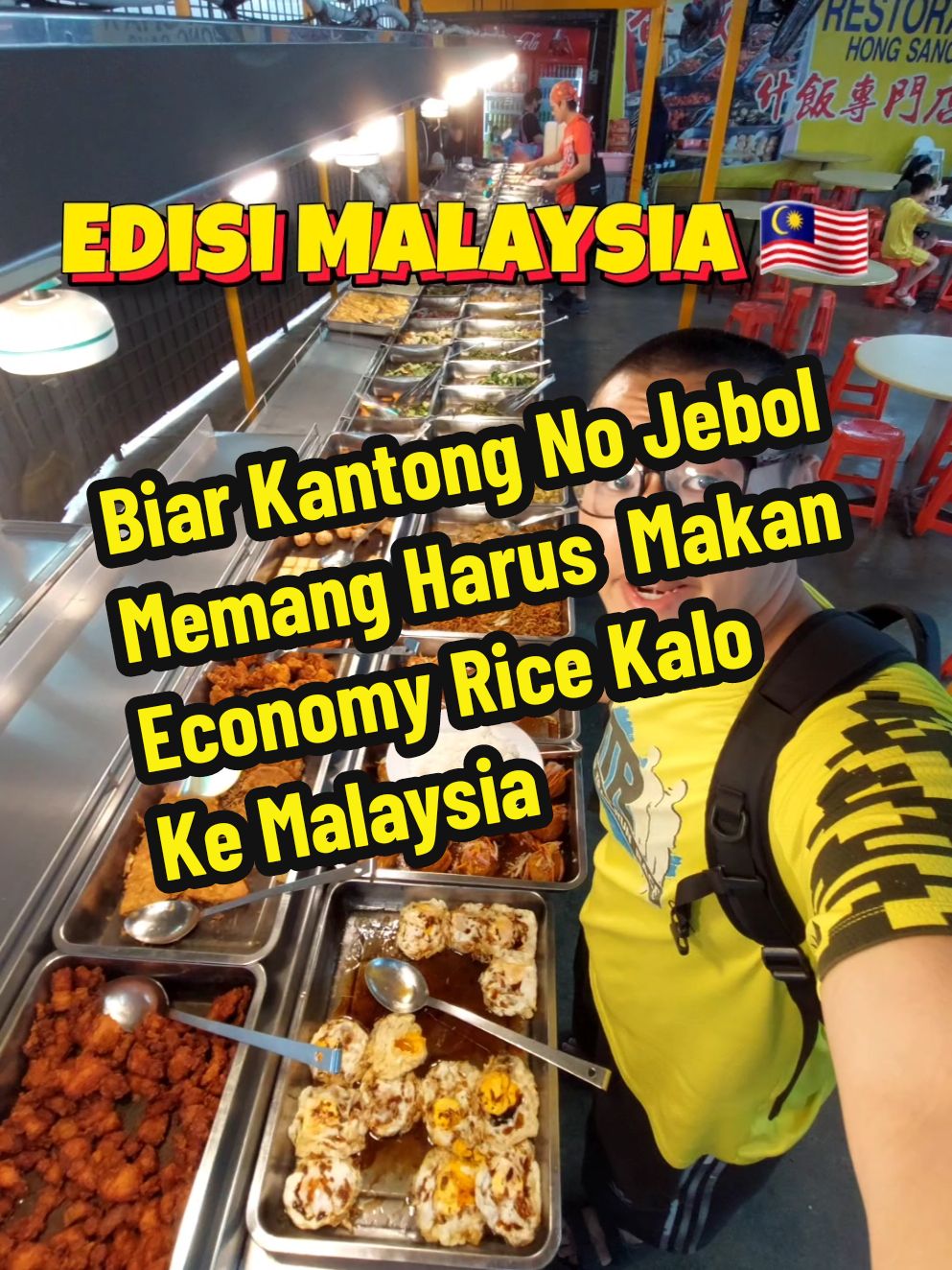 Biar Kantong Ndak Jebol Memang Harus Makan Di Ekonomy Rice . Maklum Ya Jalan Jalan Ber Dua Sama ber Empat Itu Uda Beda Rasanya #PipinMakan #PipinJalanJalanMalaysia 