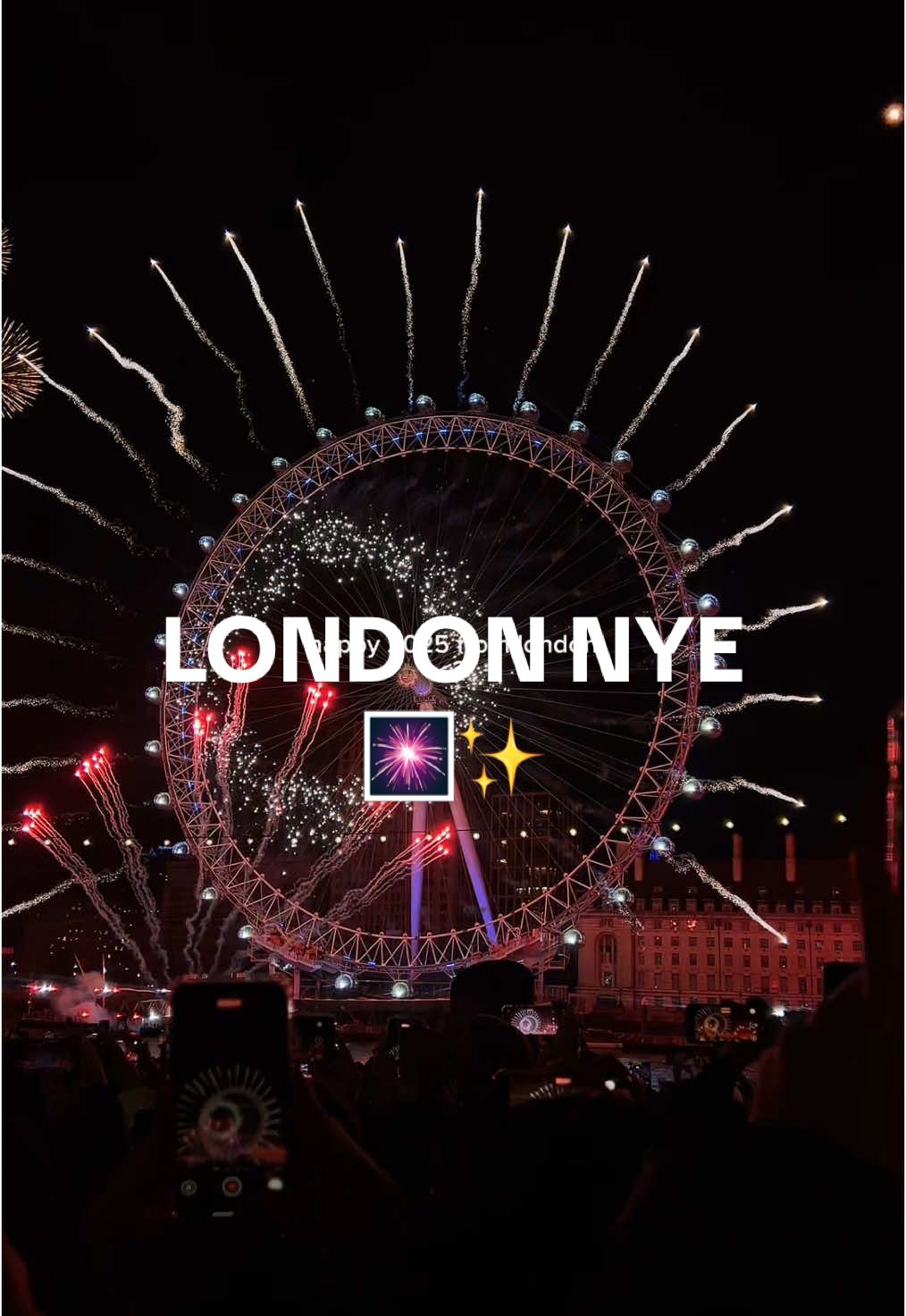 happy new year from london!!! 💕✨🎆 #london #nye #newyearseve #londonlife #2025 