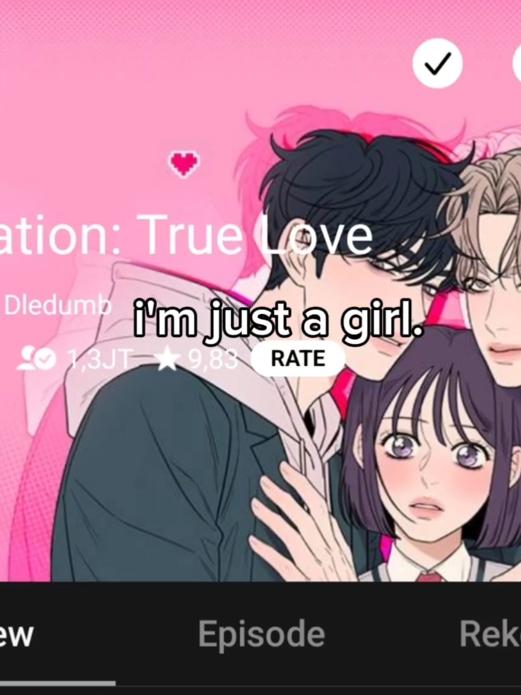 i'm just a girl. #webtoonrecommendation  #manhwa #webtoon #comics #fyp #4u #operationtruelove #serena #undercoverchaebolhighschool #cryorbetteryetbeg #lookism #windbreaker 