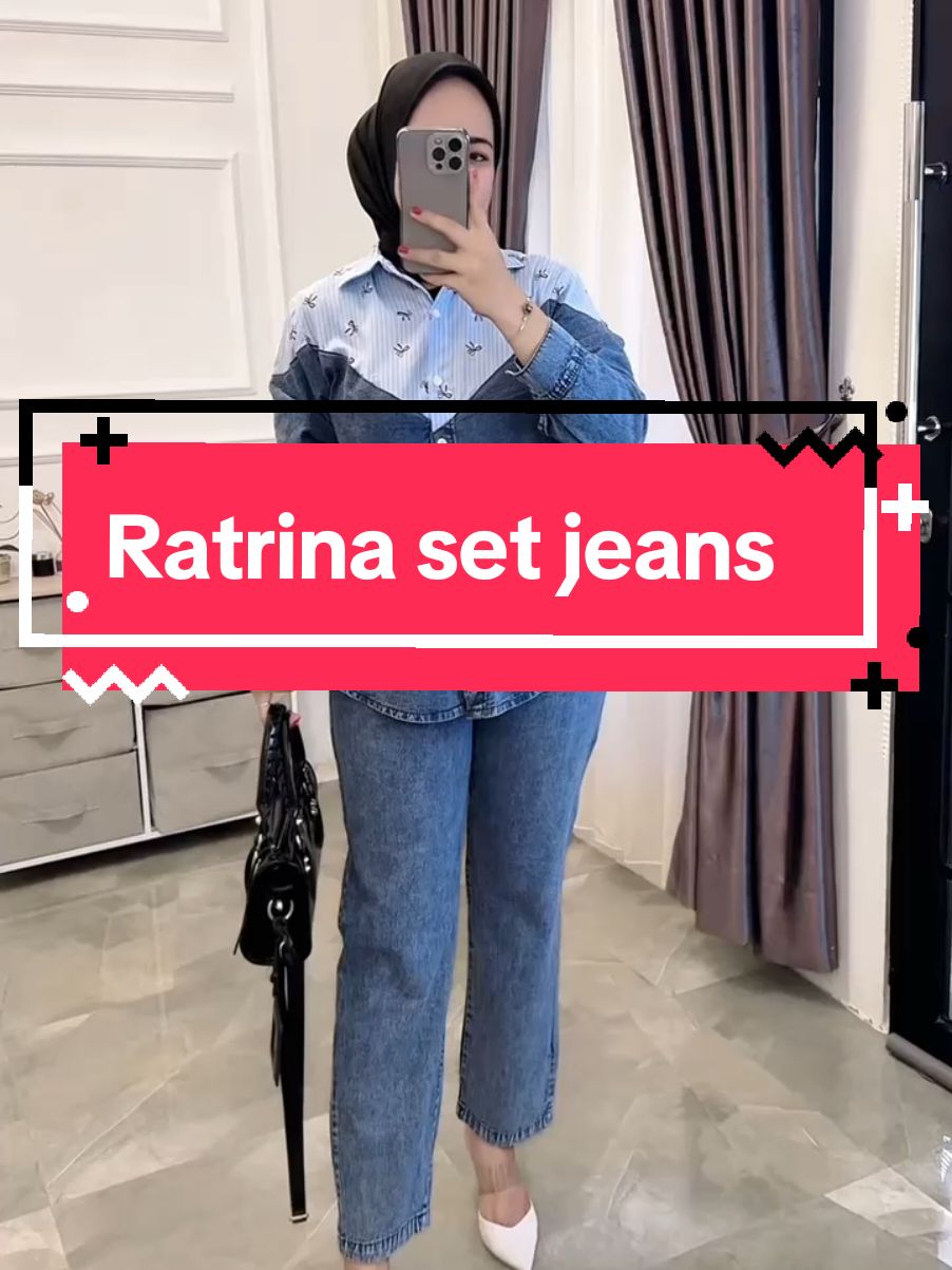 setelan wanita terbaru, oneset levis kekinian#Setelan Aoutif Wanita #fashiontiktok #fypシ゚viral #ootdhijabstyle #setelanwanita #shoptokopedia #jeanshighwaist #jeanshighwaist 