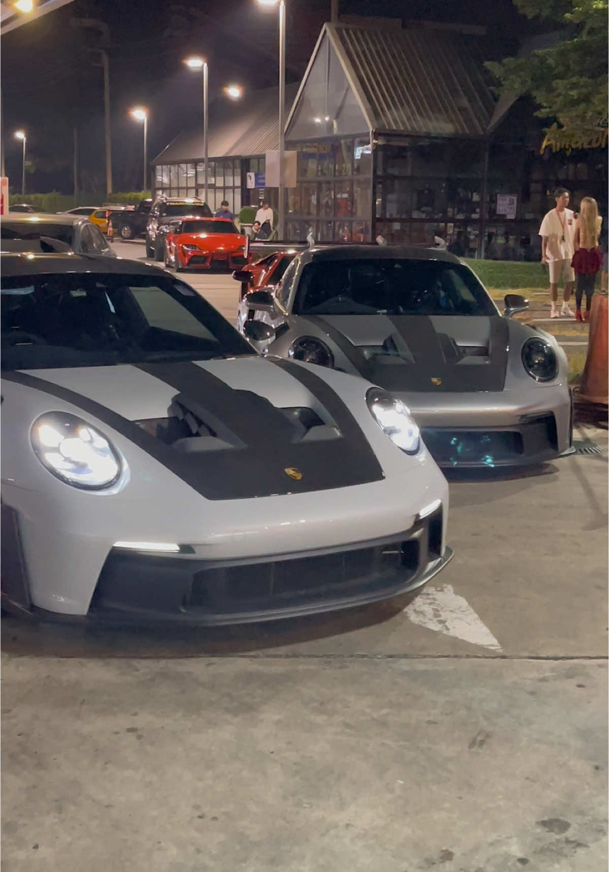 X2 Porsche 992 GT3RS. #porsche #992 #911 #gt3rs #gt3rsweissach #992gt3rs #flat6 #supercar #car #carspotting #carspottingthailand #fyp #fypage #fyp #fypシ゚viral 