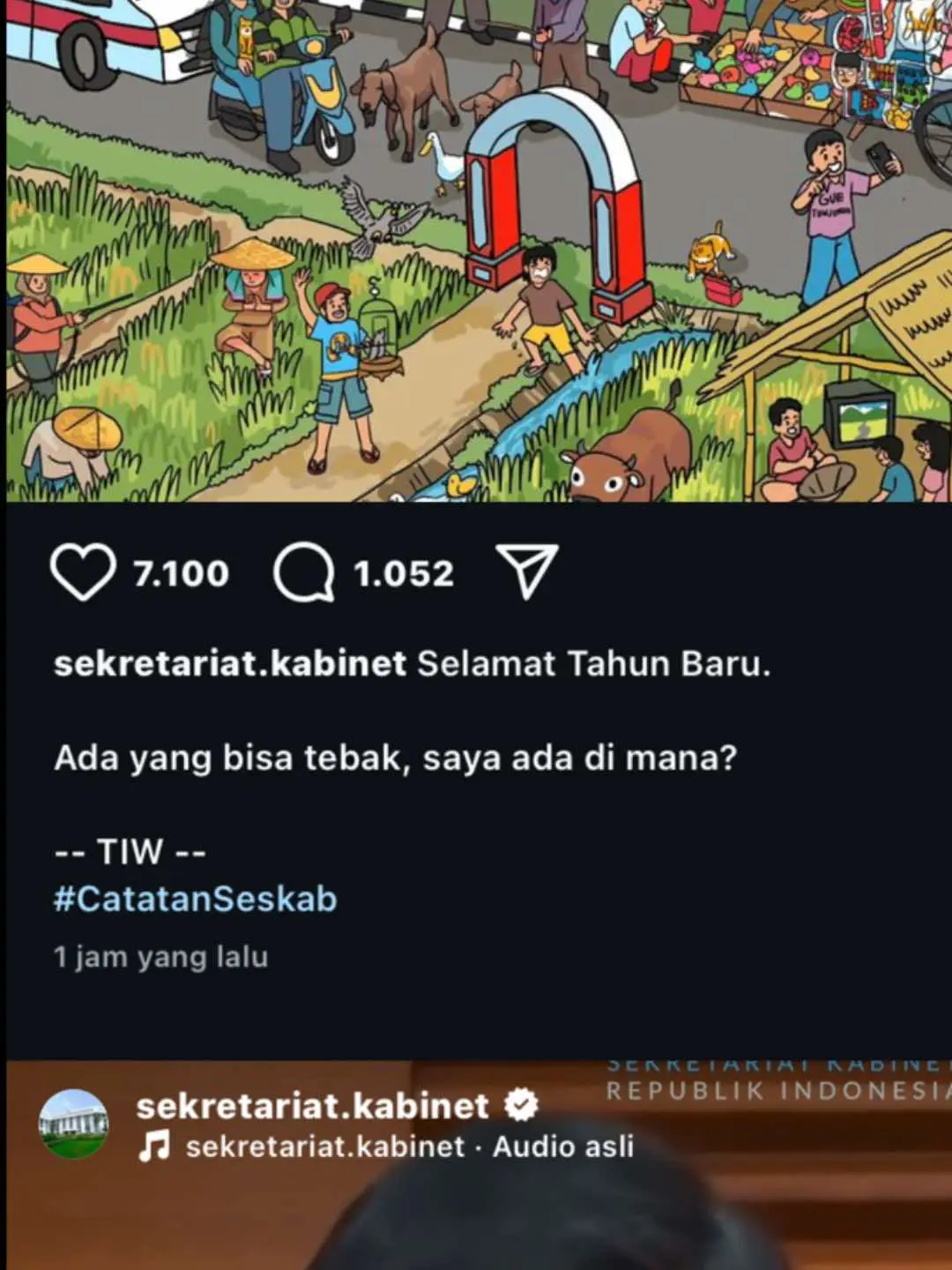 Dikasi 4 kata lucu nih dari Pak Seskab😉🥰😙 #teddyindrawijaya 