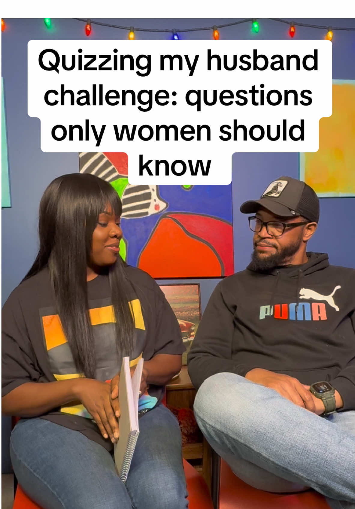 Quizzing my husband challenge: questions only women should know.   Watch in its entirety, his response is priceless, WOW! SMH! #foryoupage #fypシ゚viral🖤tiktok #husbandwife #fypシ゚viral #marriage #cute #wivesoftiktok #quiz #husband #test #funnyvideo #CapCut 