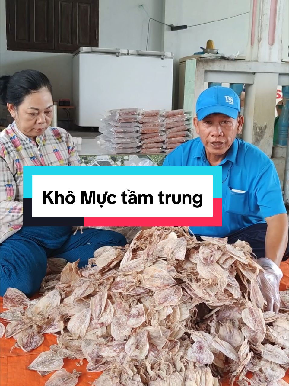 Khô mực tầm trung nướng vừa ăn, mực ngọt #khômực #mựcnướng 