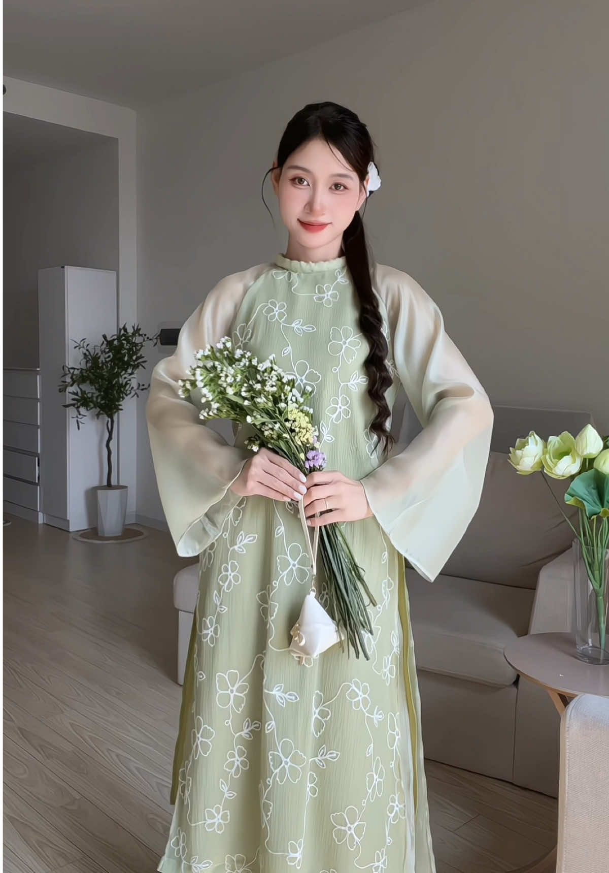 🌼🌼🌼 #áo_dài #aodai #tết #xuân #goclamdep #LearnOnTikTok #vulaci 