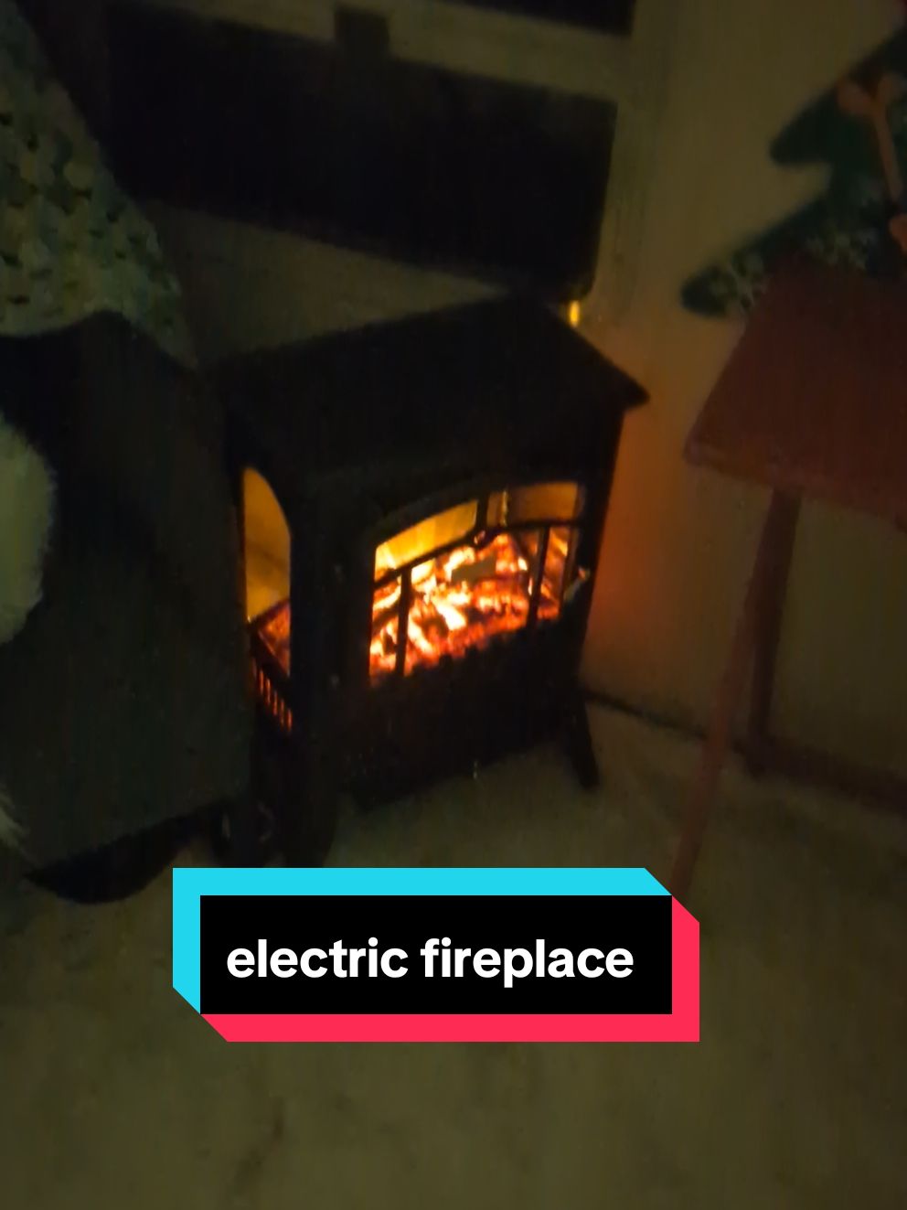 I've always wanted one of these!!!! we are desperate to create a warm and cozy feel in our tiny home! #fireplace #electricfireplace 