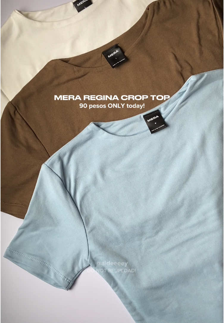 Mera Regina Crop Top ✨ 90 PESOS ONLY TODAY!  #mera #meratop #croptop #topforwomen #trendytops #fyp #foryou 