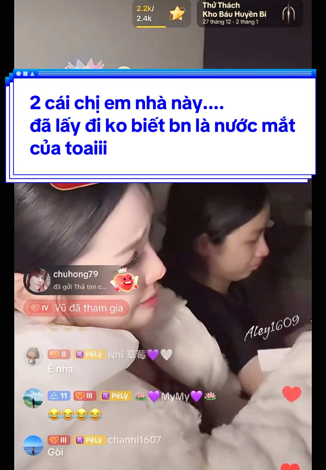 Mãi vậy nhé 2 cô gái đáng iu 💜🥰 #GĐNT #aleybae #Aleynguyen #aley1609 #Fyp #Kimngan 