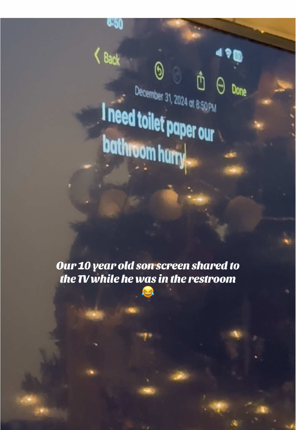 gotta give it to him.. this was pretty clever 😂 #MomsofTikTok #momlife #momtok #momof5 #son #parentsoftiktok #parenthood #creatorsearchinsights #newyear #newyearseve #2025 