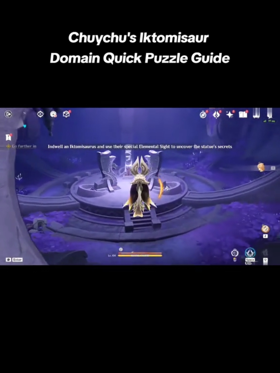 Chuychu's Iktomisaur Domain Quick Puzzle Guide | Natlan Archon Quest Chapter 5: Act V #genshin #GenshinImpact #capitano #mavuika #mavuikagenshinimpact #natlan #genshinedit #genshinimpactedit #puzzle #fyp #foryou 