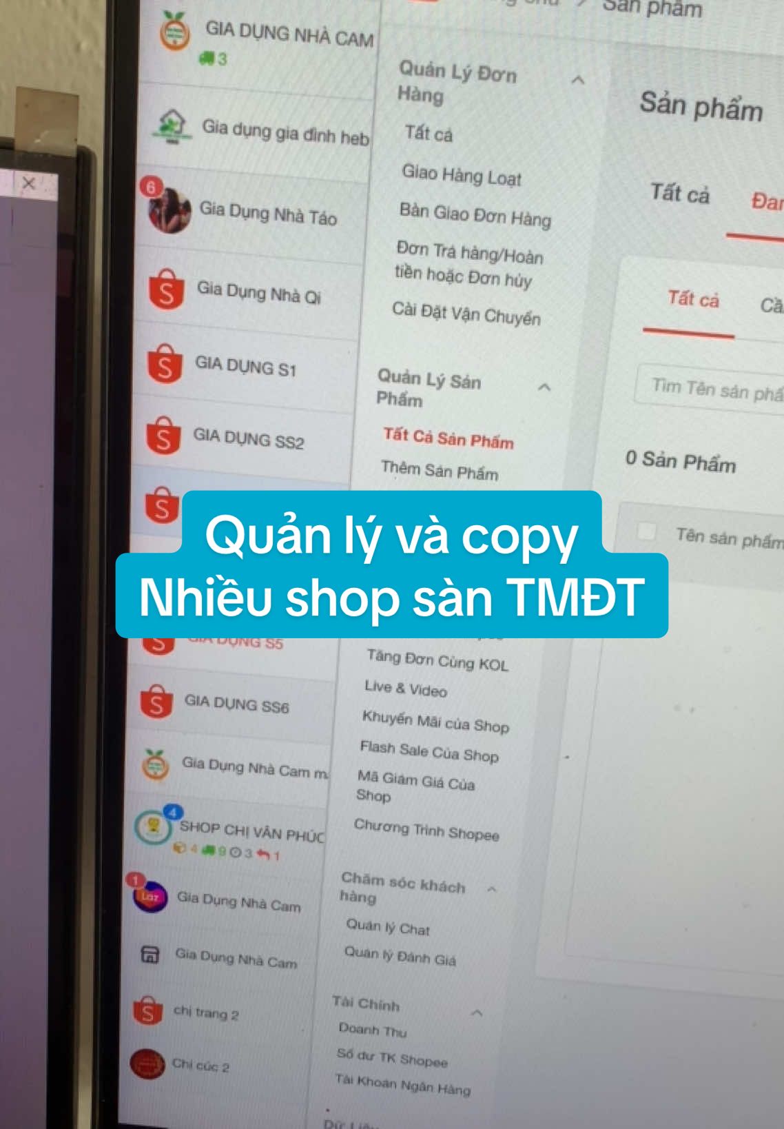 Cách tạo nhiều shop đơn giản và quản lý trên sàn thương mại điện tử #banhangonline #LearnOnTikTok #kinhdoanhonline #TikTokShop #shopi 