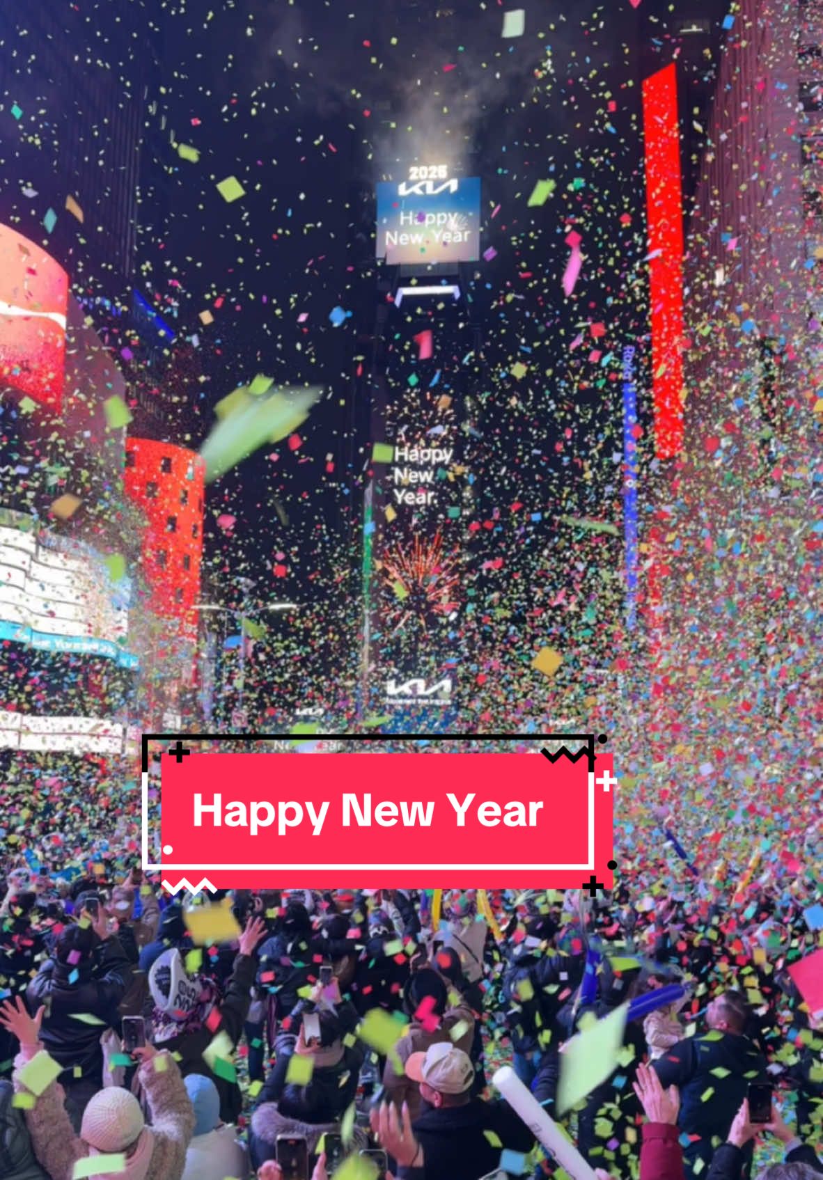 Happy New Year Everyone 🥳🥂🪩 2025 in @Times Square NYC 🎆 #timessquare #countdown #nye #balldrop #happynewyear 