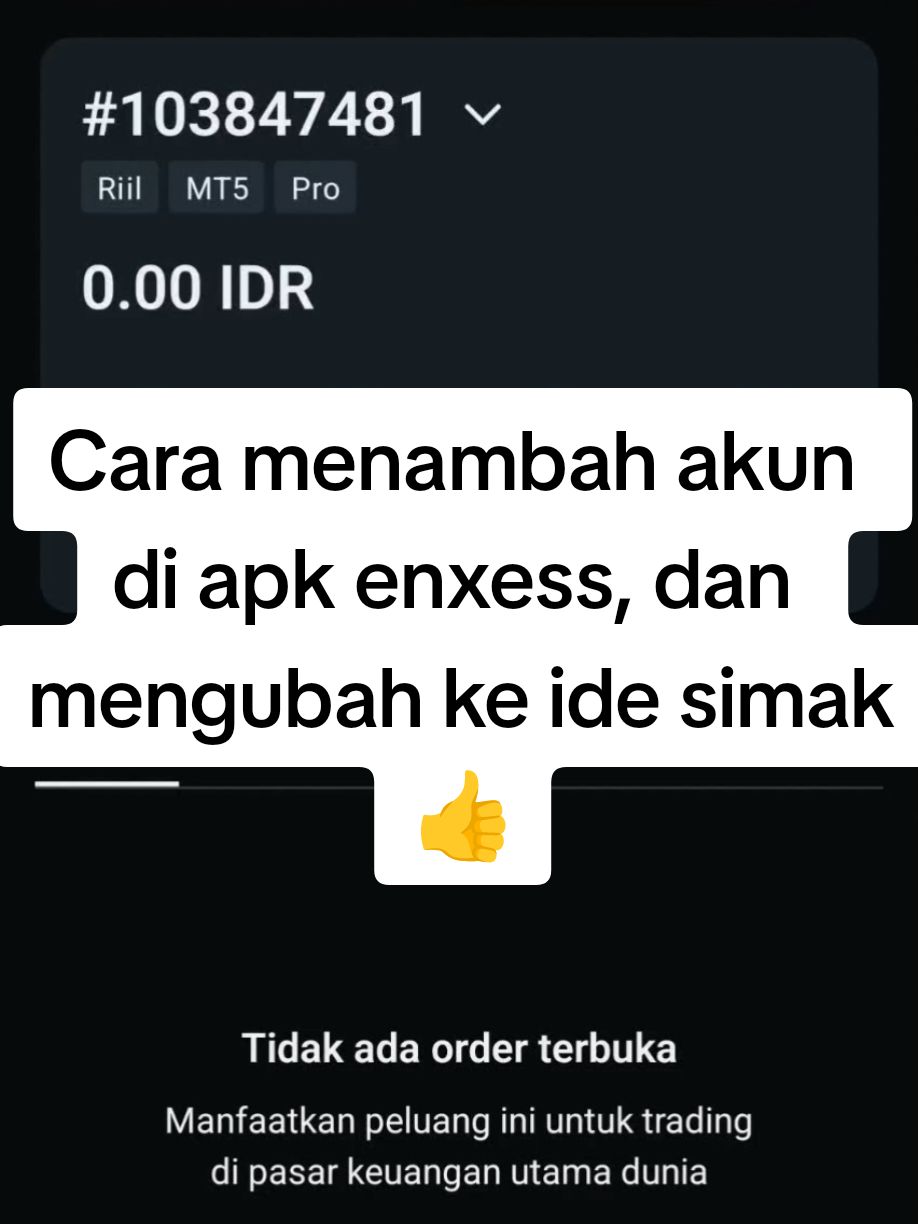 cara nambah kaun simpel dan mudah #tredimg #forex #exness 