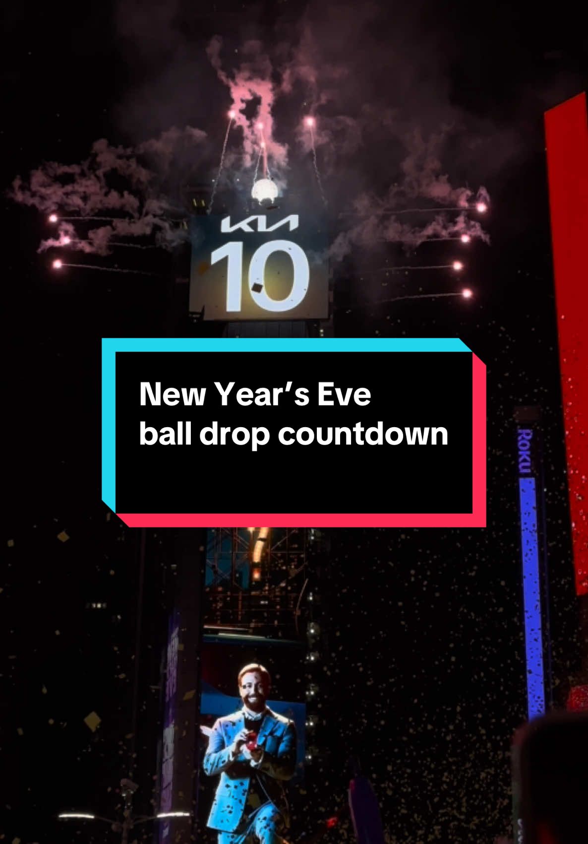 New Year’s Eve ball drop countdown #newyear #happynewyear #timesquare #timessquare #ball #balldrop #newyears #newyearseve #2025 #newyork #nyc @Times Square NYC @WhatIsNewYork @Planet Fitness @Nick Kosir