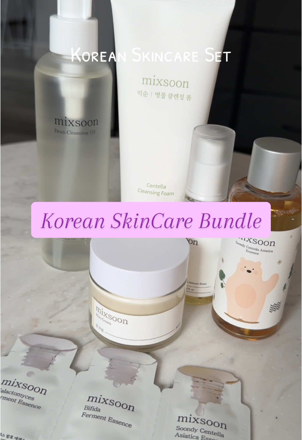 Korean Skincare Bundle #koreanskincare #skincareroutine #skincare #cuidadodelapiel #productoskoreanos #newyears #newgoals #betterskin 