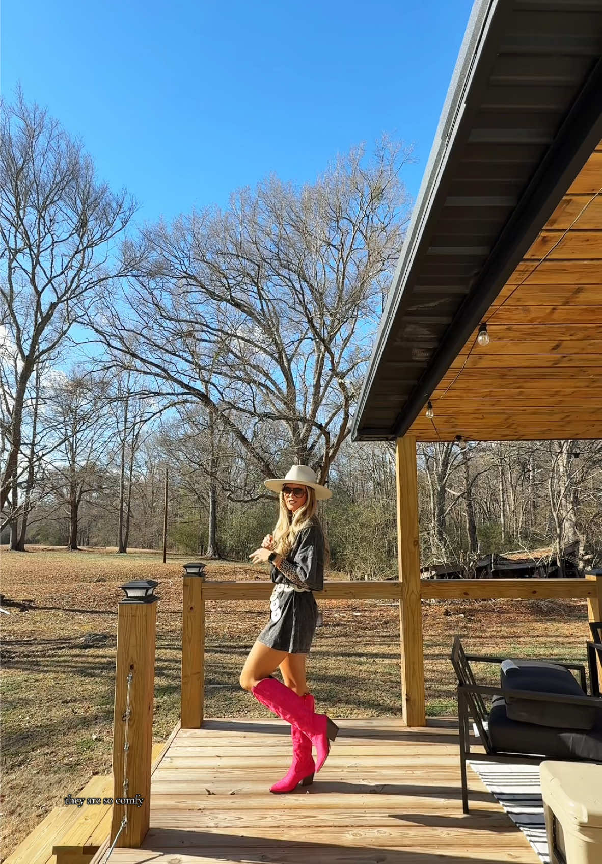 Y’all don’t freak out but I feel like the white cowgirl boots are on the outs & pink are IN in 2025! I love these cutie pink cowgirl boots from TikTok Shop so much! #Outdoors #winterfashion #tiktokshopfinds #westernfashion 