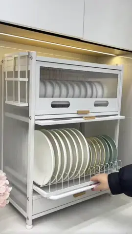 Cambond Dish Rack with Cover Dish Drainer Kitchen Storage Cabinet with Drawer Rak Pinggan Mangkuk Bertutup Rak Dapur ##foryou##appliances##homeappliances##organizer