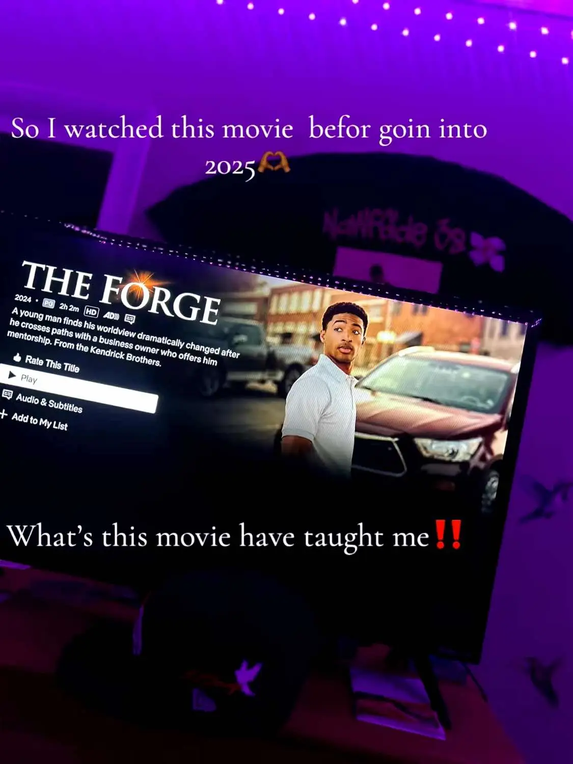 If u haven’t seen this movie, it’s really motivational I think you should. My God is awesome 🥹❤️‍🩹#fypシ #theforge #blowthisupforme #netflix #fyp #xyzbca #jesuslovesyou #jesuschrist #godisgood #pray #motivation #god #hardtimes #lifesituation #2025 #fyppppppppppppppppppppppp 
