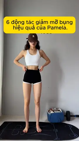 6 động tác giảm mỡ bụng hiệu quả 🥰 #lamdep #goclamdep #giammo #eothon #body #beauty #xuhuong 
