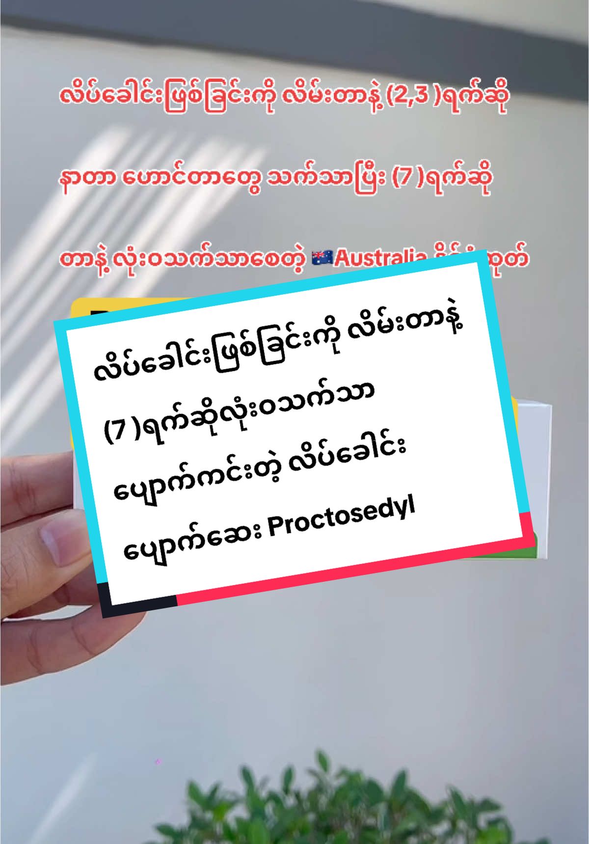 #လိပ်ခေါင်းဖြစ်ခြင်းကို လိမ်းတာနဲ့ (2,3 )ရက်ဆိုနာတာ ရောင်တာတွေ သက်သာပြီး (7 )ရက်ဆိုတာနဲ့ လုံးဝသက်သာစေတဲ့ 🇦🇺Australia နိုင်ငံထုတ် လိပ်ခေါင်းပျောက်ဆေး #proctosedyl #လိပ်ခေါင်းသမားများ #australia #beauty #beauty #support #tiktok_india #tiktokmyanmar #ကျန်းမာရေးဗဟုသုတ #fyp @lemonbaby78 #lemonbaby 