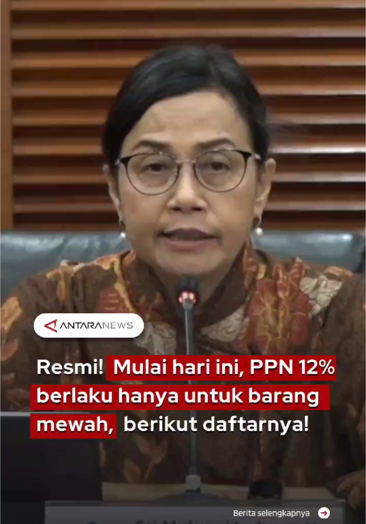 Resmi! Mulai hari ini, PPN 12% berlaku hanya untuk barang mewah, berikut daftarnya! #ppn12persen #ppn12% #pajakpertambahannilai #ppnresminaik #pajakbarangmewah #ppnbm #kenaikanppn #tiktokberita #fyp #longervideos 