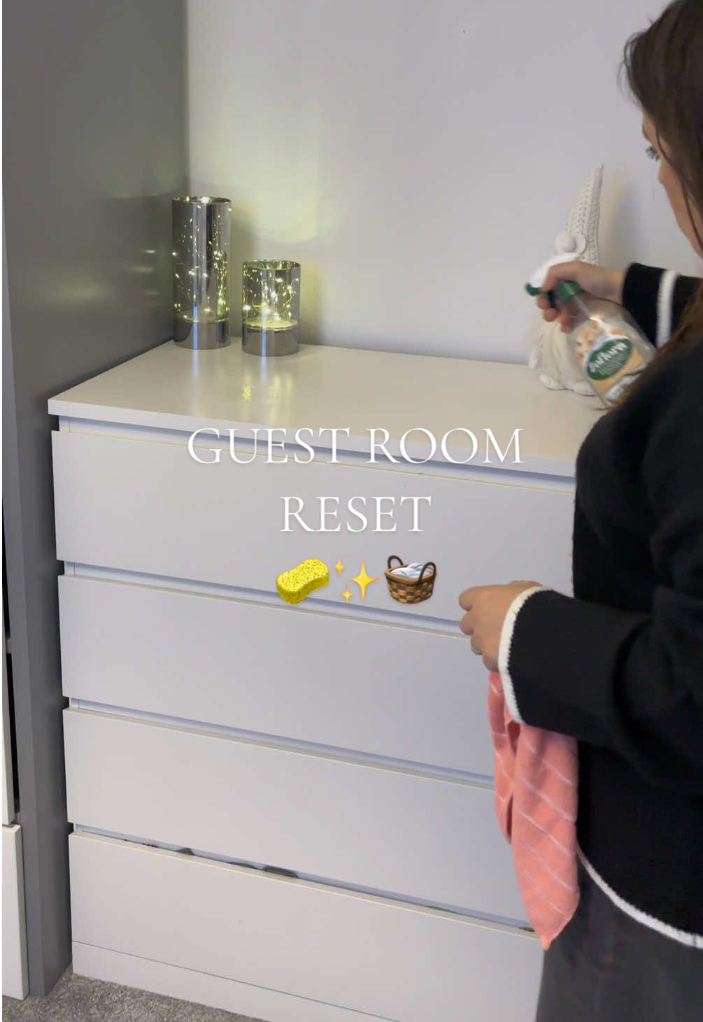 Guest room reset… 🧽✨🧺 #ForYou #FYP #CleanTok #LaundryDay #OrganizeWithMe #SatisfyingClean #BeforeAndAfter #HomeGoals #AdultingStruggles #ResetRoutine #TrendingNow