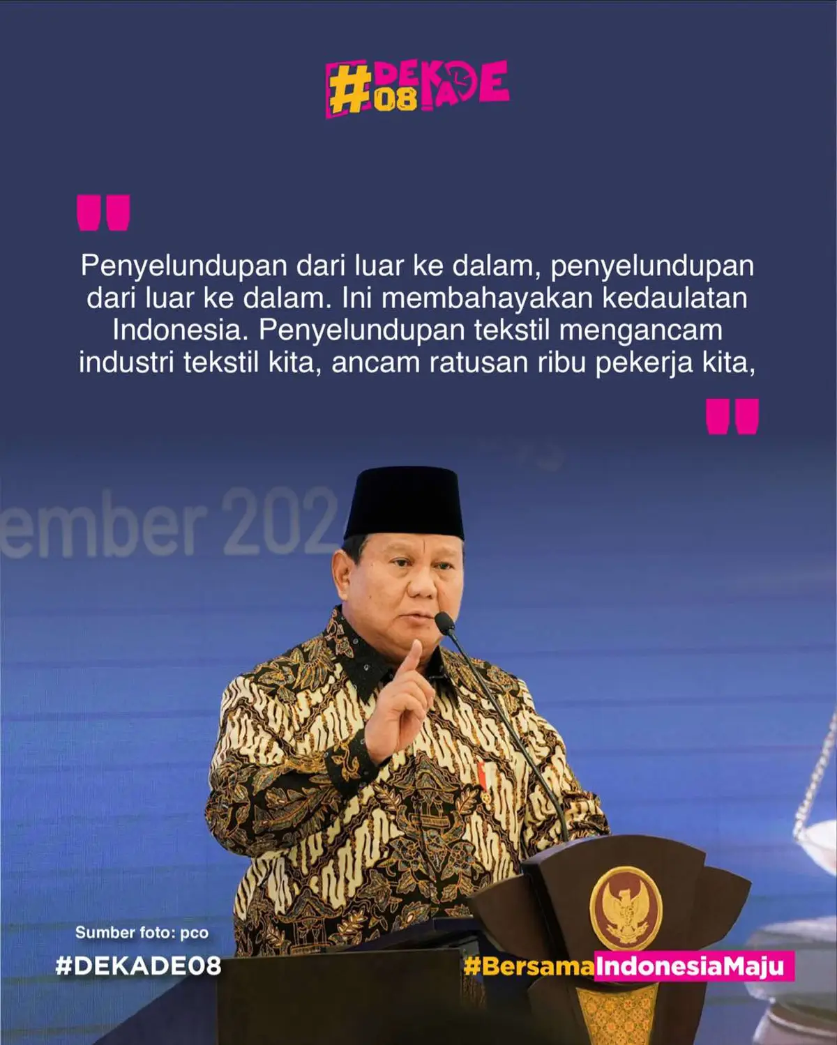 Presiden RI Prabowo Subianto ingin segenap jajaran pemerintah dan aparat penegak hukum benar-benar bekerja keras melawan aksi penyelundupan. Dia pun membuka peluang kemungkinan untuk menenggelamkan kapal-kapal penyelundup tersebut. #presidenprabowo #prabowosubianto #indonesiamaju #indonesiaemas #dekade08