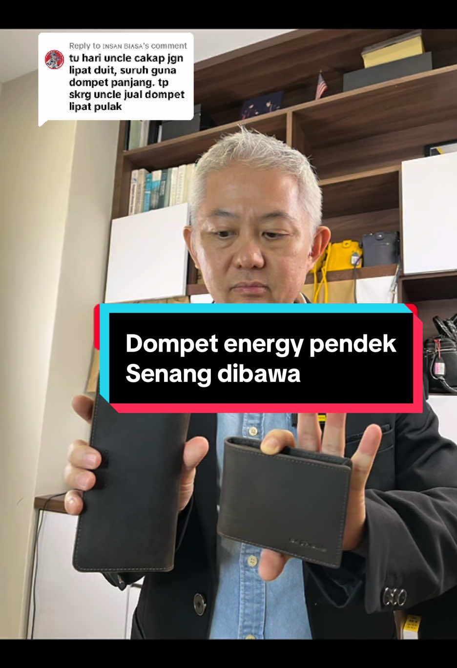 Replying to @ɪɴsᴀɴ ʙɪᴀsᴀ Dompet pendek Energy senang dibawa, sesuai utk org tak biasa dgn dompet panjang. #fyp #extremeleatherco #dompet #dompetkulit #dompetkulitasli #dompetpendek #energywallet #leatherwallet #rfidwallet #bifoldwallet 