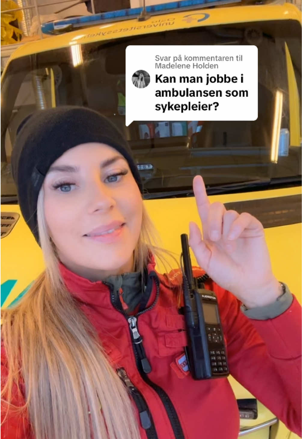 Svarer @Madelene Holden  #ambulisa #ambulanse #ambulanseliv #ambulansefagarbeider #ambulance #emt #113 #helsepersonell #paramedic #nødetat #norskluftambulanse #brann #politi #sykepleier #norge 