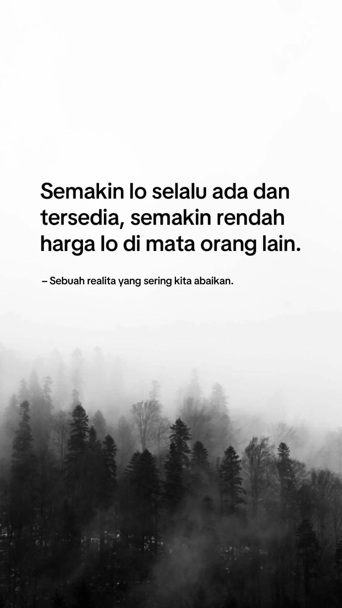 Kalau lo terus-terusan standby buat semua orang, ngorbanin waktu tanpa batas, atau selalu bilang “iya” ke setiap ajakan, lo ngirim pesan yang jelas: “Gue nggak punya prioritas lain selain lo.” Masalahnya, manusia itu cenderung menghargai sesuatu yang langka. Kalau kehadiran lo selalu bisa diakses kapan aja, effort lo bakal dianggap biasa-biasa aja. Lo jadi terlihat kayak orang yang nggak punya value lebih, karena nggak ada batasan yang lo pasang untuk diri sendiri. Bukan berarti lo harus jadi sombong atau dingin, tapi ada seni dalam menjaga jarak. Dengan punya waktu untuk fokus ke diri sendiri, entah itu karier, hobi, atau pengembangan diri, orang bakal mulai ngeliat lo sebagai seseorang yang berharga. Kehadiran lo jadi terasa spesial, bukan cuma “ada” karena kebiasaan. Belajarlah bilang “tidak” tanpa rasa bersalah. Itu nggak bikin lo jahat, malah ngasih pesan bahwa waktu dan energi lo juga penting. Lo nggak harus selalu jadi yes-man yang ngiyain semua hal. Kadang, absen sesekali bikin orang lain sadar betapa berharganya kehadiran lo. Jadi, berhenti selalu tersedia untuk semua orang. Mulailah prioritaskan waktu lo untuk diri sendiri, biar value lo naik di mata orang lain. Kehadiran lo nggak tentang kuantitas, tapi kualitas. Ingat, batasan itu bukan jarak, tapi cara lo ngajarin orang untuk menghargai lo lebih dalam #pengembangandiri #psikologi #highvalueman #highvaluewoman #selfimprovement #selfreminder 