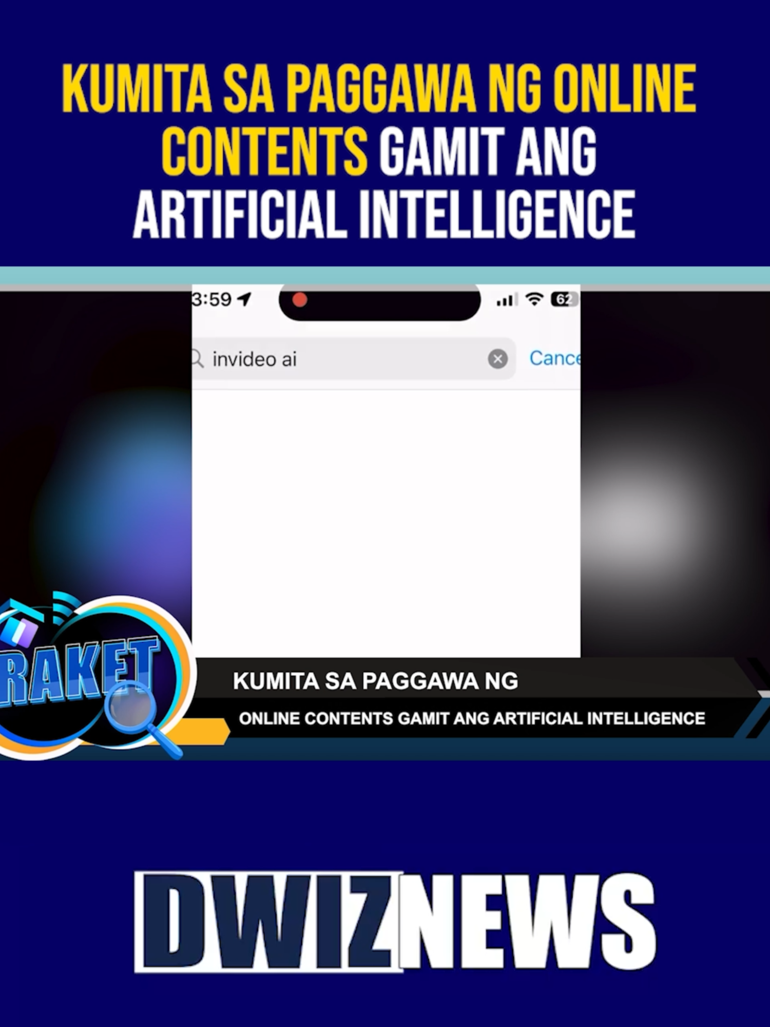 Kumita sa paggawa ng online contents gamit ang artificial intelligence | #RAKET  YouTube: www.youtube.com/@DWIZ882Live #dwiz #dwiznews #aliw23