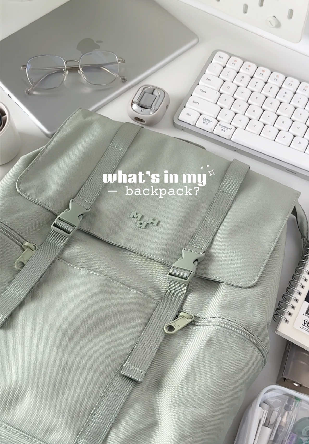 what’s inside my backpack — ft. @MAH Mall 🍃 #schoolbag #unibag #studywithme #dailyvlog #whatsinmybag #bag #studytok #mah #backtoschool #fyp 