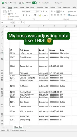 I can't believe my boss was doing that in Excel... #excel #spreadsheet #corporate 